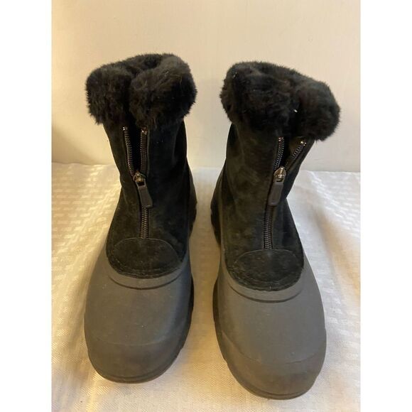 Sorel bear black lined zipper ankle boots 6.5 - Picture 7 of 11